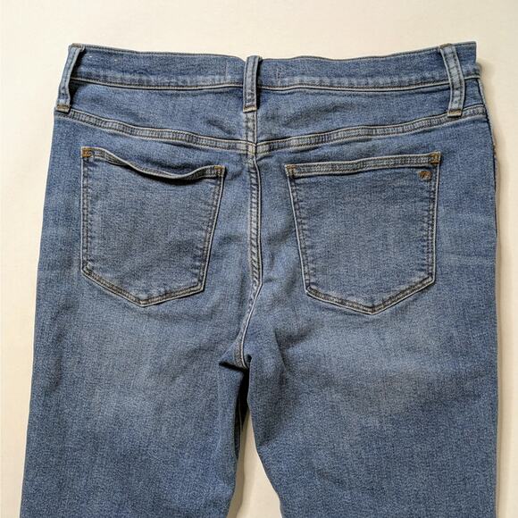 Madewell Stovepipe Straight 31P Petite Blue Crop '90s Minimalist Denim - Picture 7 of 12